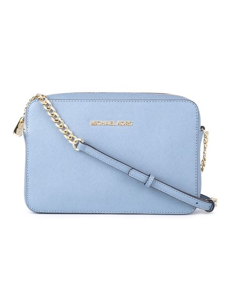 michael michael kors jet set crossbody pale blue|jet set crossbody bag.